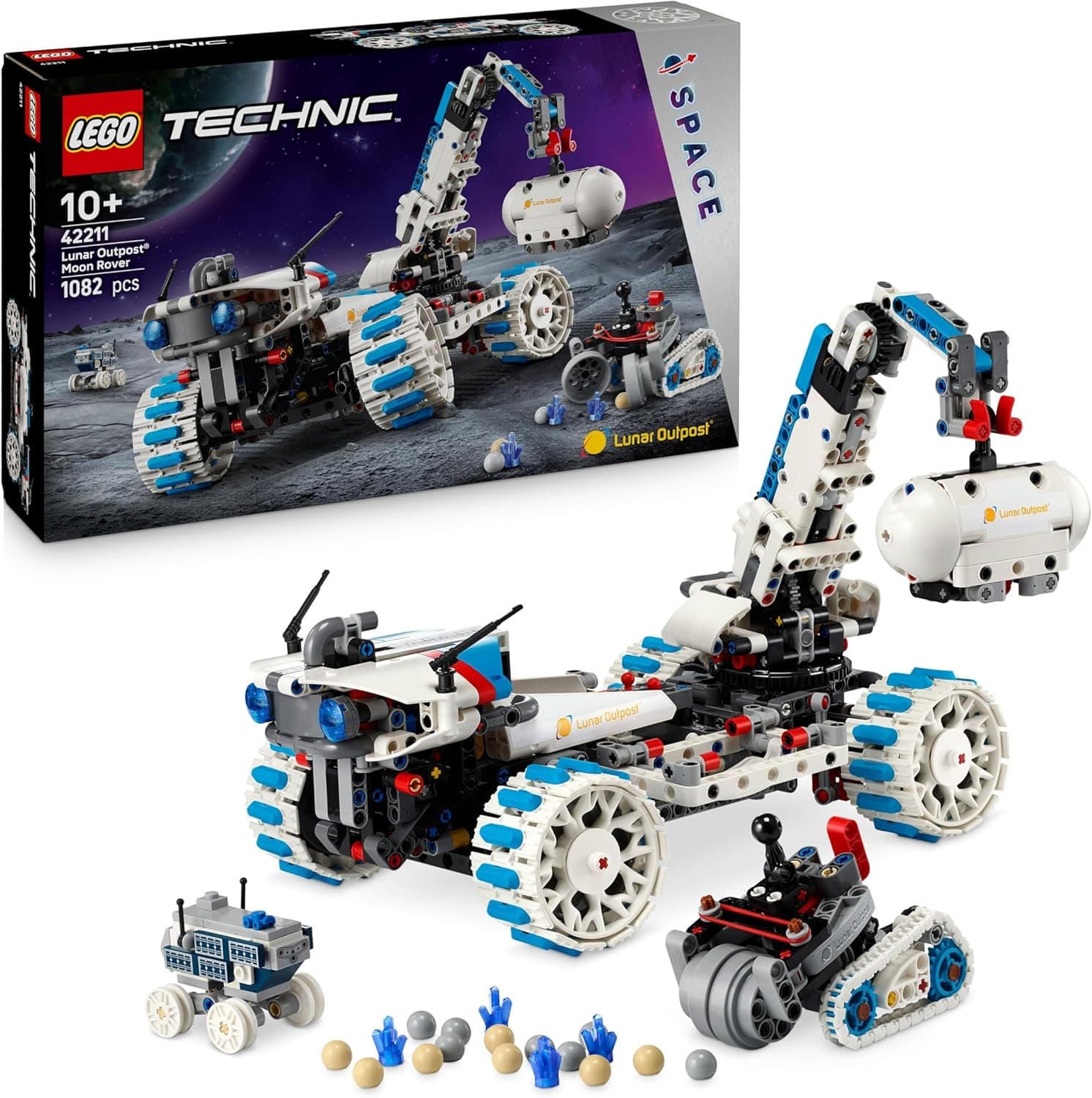 LEGO Technic - Lunar Outpost Moon Rover Space Vehicle (42211) | LEGO