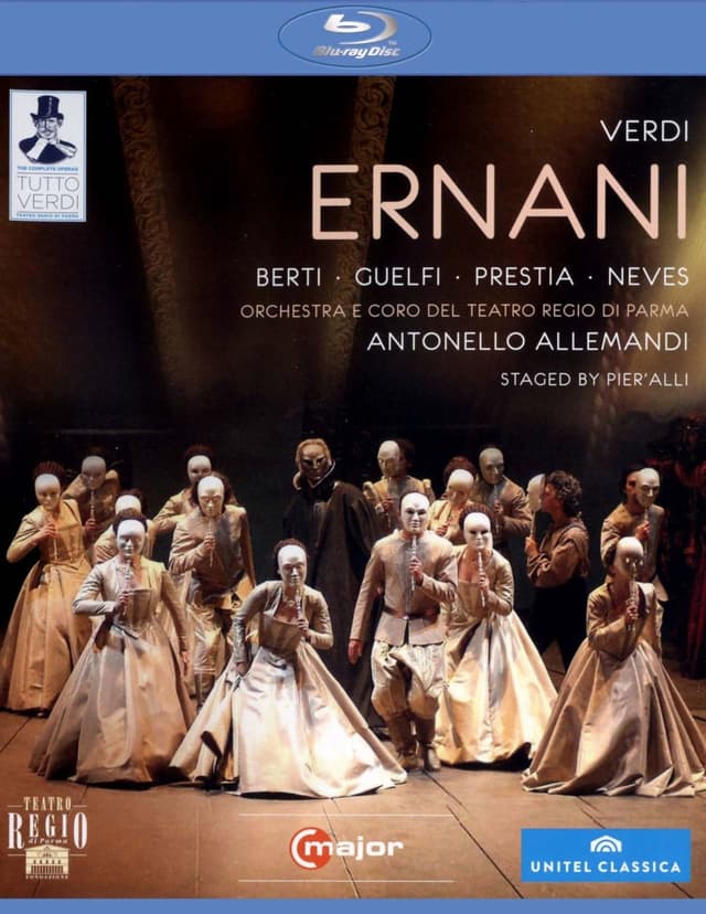 Verdi: Ernani (Blu-ray) | Marco Berti, Susan Neves, Carlo Guelfi, Giacomo Prestia, Orchestra e Coro del Teatro Regio di Parma, Antonello Allemandi