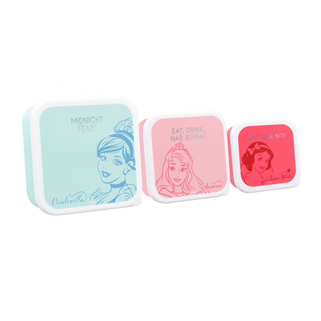 Set 3 cutii pentru pranz Disney - Princess | Half Moon Bay