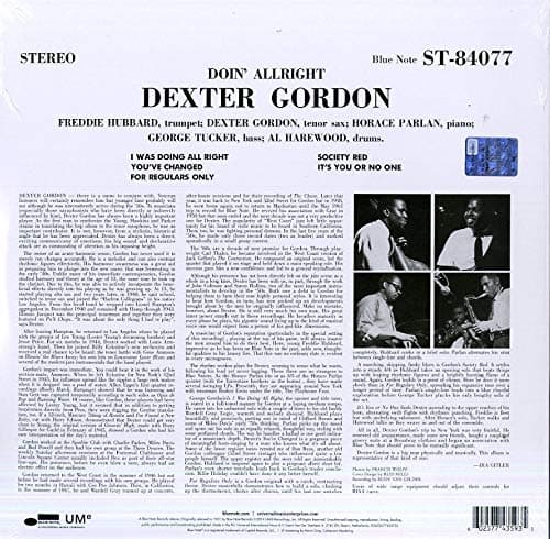Doin' Allright - Vinyl | Dexter Gordon
