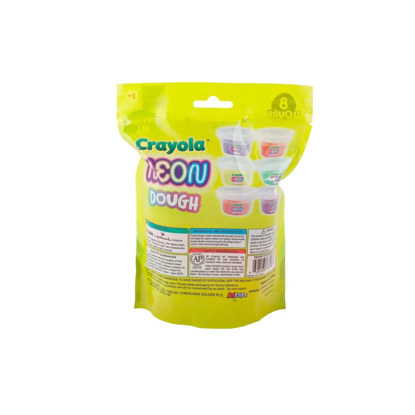 Set 8 borcanase cu plastilina parfumata - Silly Scents Neon | Crayola