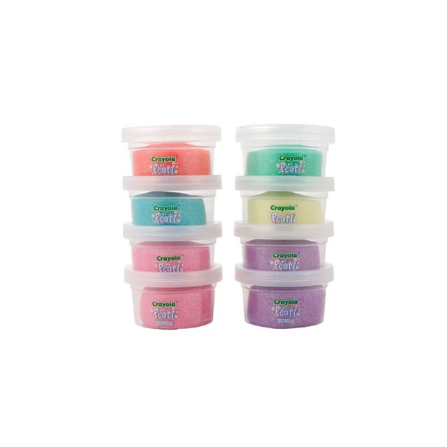 Set 8 borcanase cu plastelina sidefata | Crayola