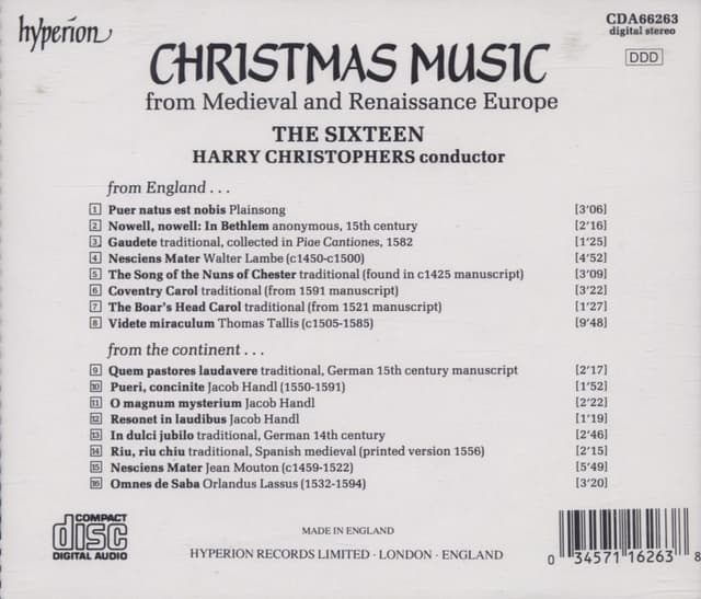 Christmas Music | The Sixteen