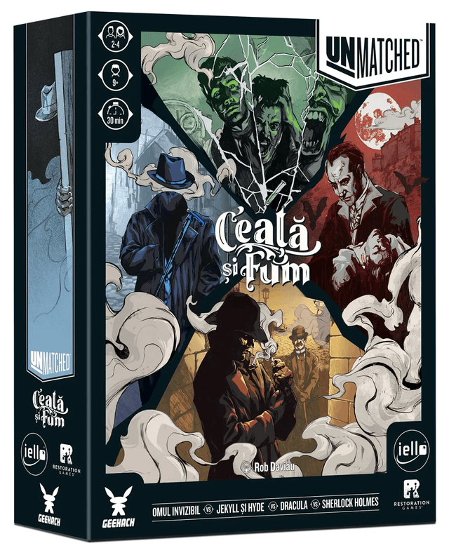 Joc de societate - Unmatched: Ceata si Fum | Geekach
