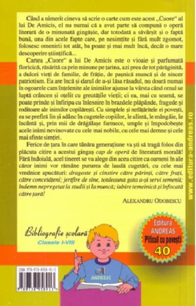 Cuore, Inima de copil | Edmondo De Amicis