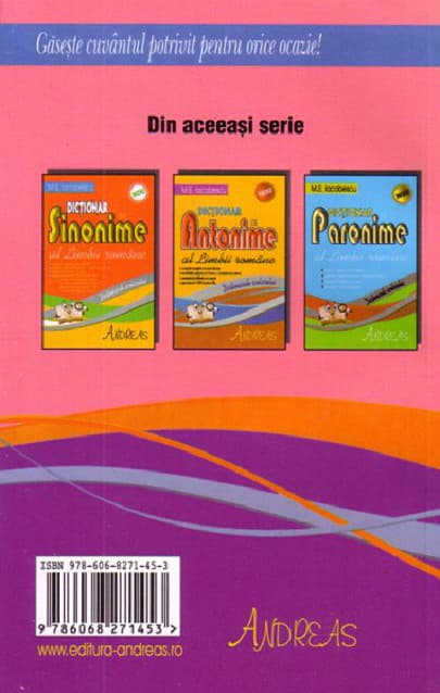 Dictionar de omonime al limbii romane | M.E. Iacobescu