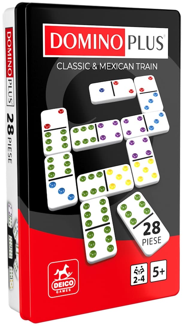 Joc de societate - Domino Plus (Cutie metalica) | Deico Games