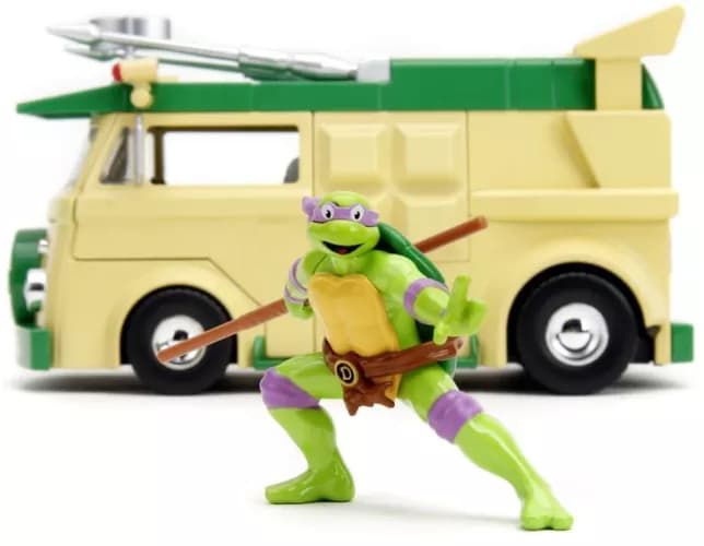 Set figurina si masina - Testoasele Ninja - Donatello & Party Wagon | Jada Toys