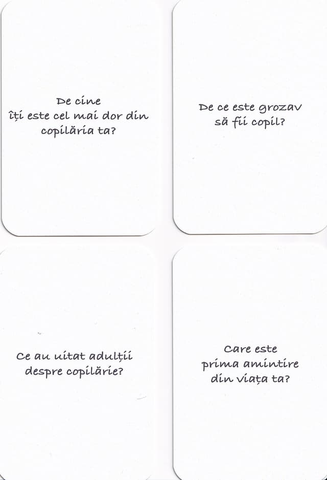 Joc de carti - 50 de intrebari despre copilarie | The Funny Brand