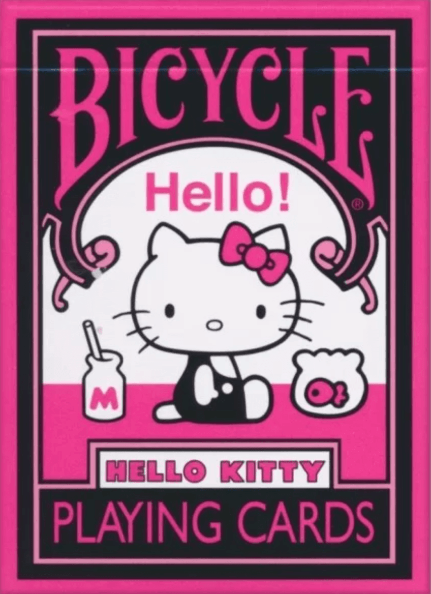 Carti de joc - Bicycle Hello Kitty (Black & Pink) | Bicycle