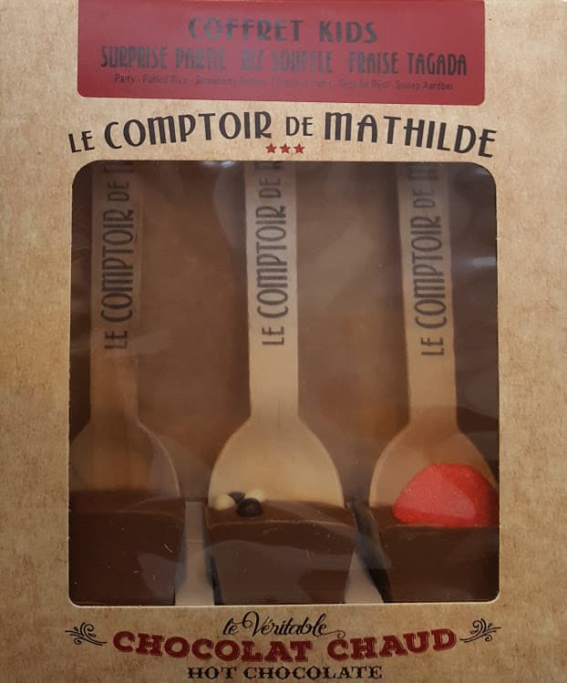 Set 3 lingurite ciocolata calda cuburi Comptoir de Mathilde asortiment Kid's | Comptoir de Mathilde
