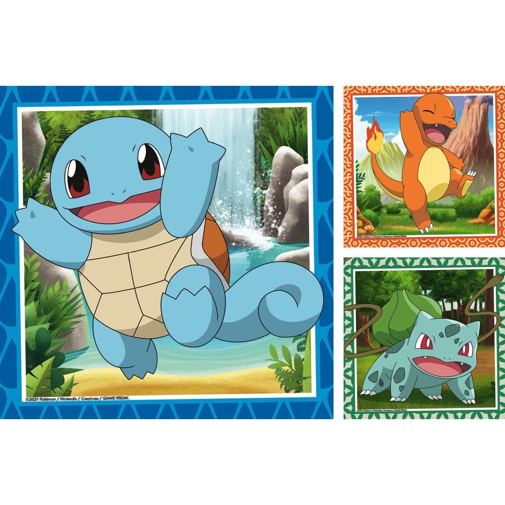 Puzzle - Personaje Pokemon, 3×49 piese | Ravensburger