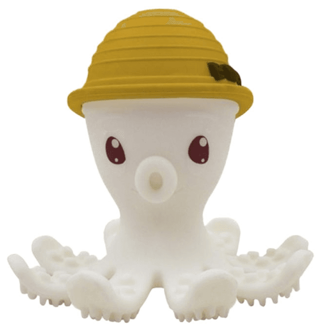 Inel gingival - Ollie Octopus - Curry | Mombella