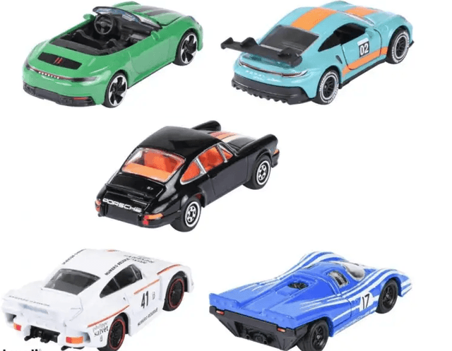Set 5 masinute metalice - Porsche | Majorette