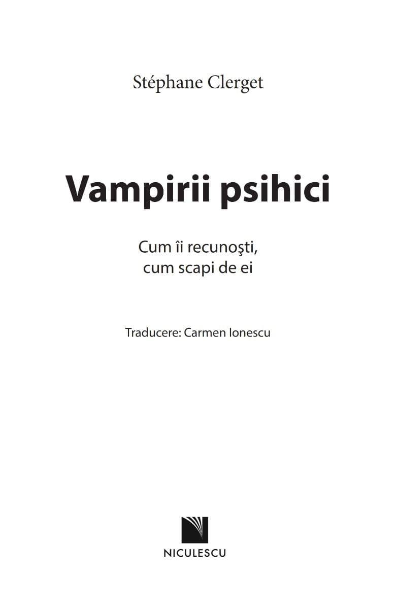 Vampirii psihici | Stephane Clerget