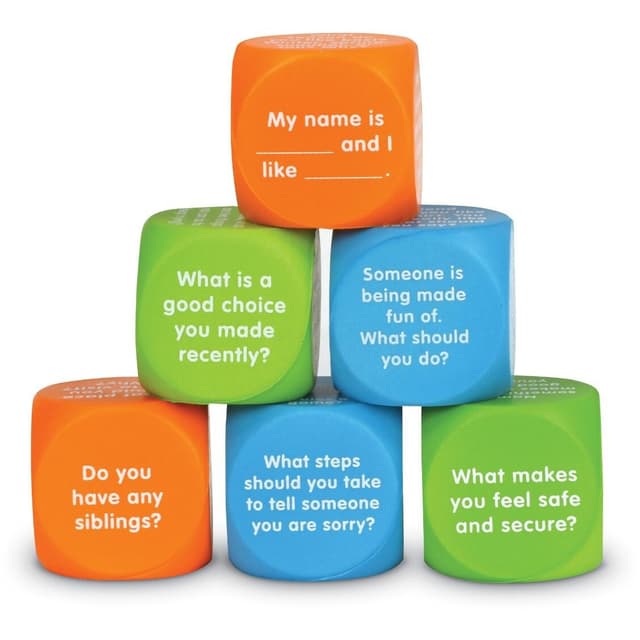 Jucarie educativa - Let's Talk Cubes - Feelings, social skills, you | Learning Resources