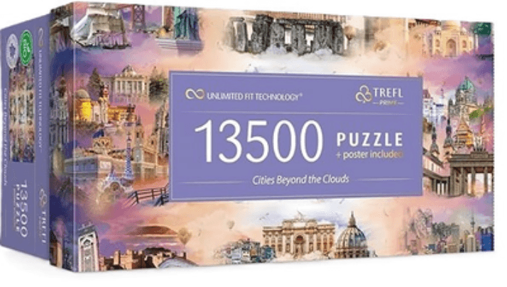Puzzle 13500 piese - Orase de dincolo de nori | Trefl