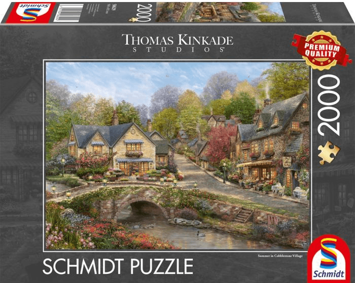 Puzzle 1000 piese - Vara in satul Cobblestone | Schmidt