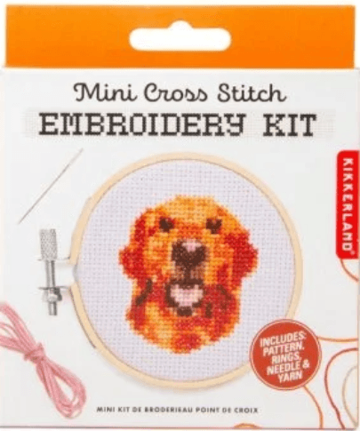 Kit de cusut - Dog Mini Cross Embroidery | Kikkerland