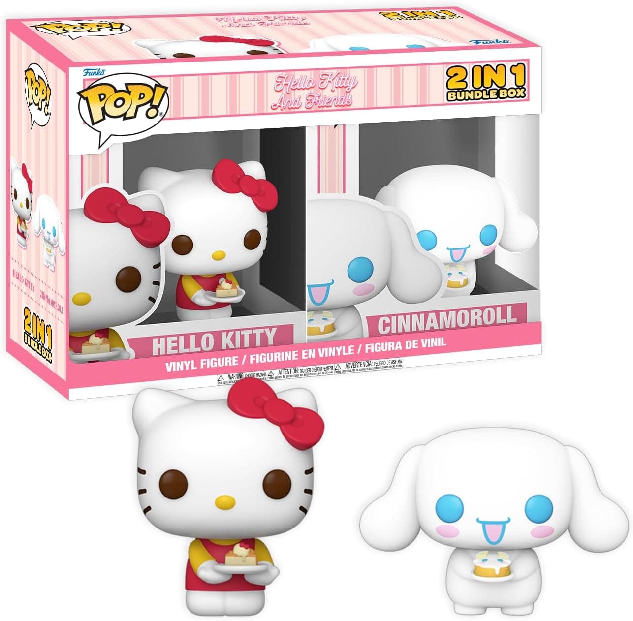 Set 2 figurine Hello Kitty & Cinnamoroll - Hello Kitty & Friends - Pop! Sanrio - Funko | Funko