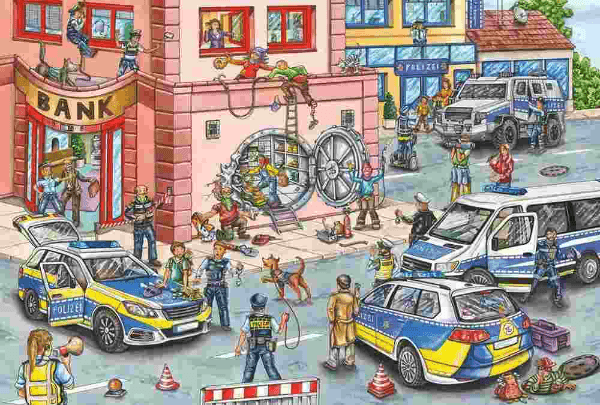 Puzzle 100 piese - Police Operation | Schmidt