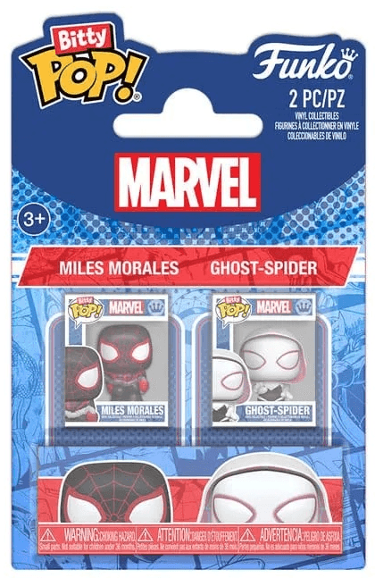 Set 2 figurine - Bitty Pop! Marvel: Miles Morales & Ghost-Spider | Funko