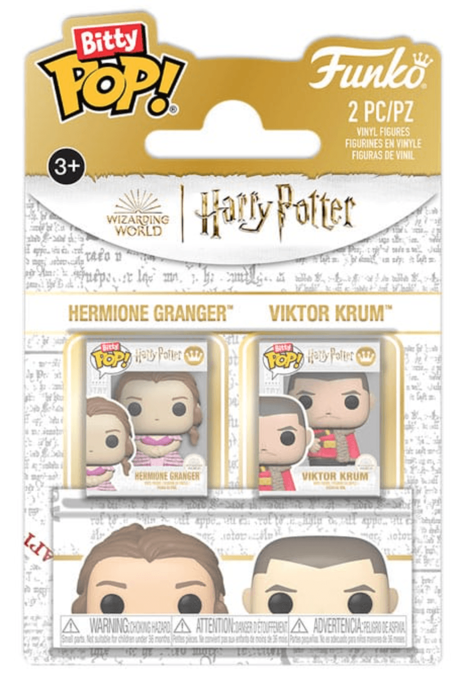 Set 2 figurine Harry Potter - Bitty Pop! Hermione Granger & Viktor Krum - Funko | Funko
