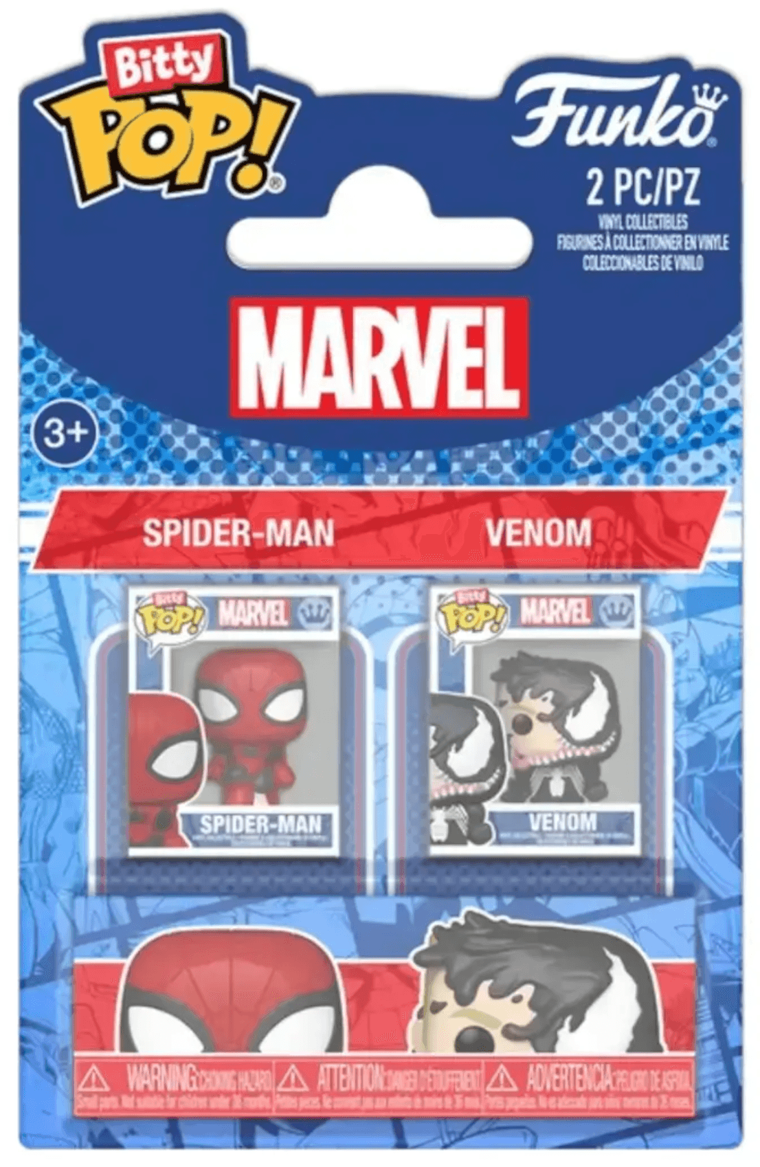 Set 2 figurine Spider-Man & Venom - Bitty Pop! Marvel - Funko | Funko