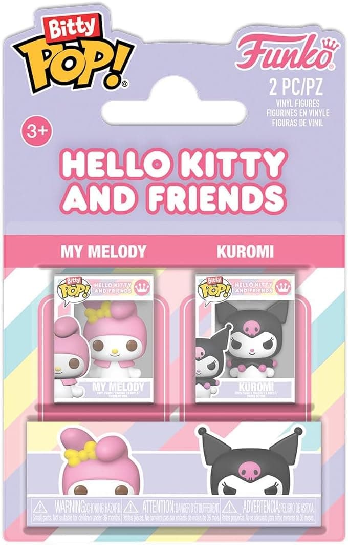 Set 2 figurine My Melody & Kuromi - Hello Kitty & Friends - Bitty Pop! - Funko | Funko