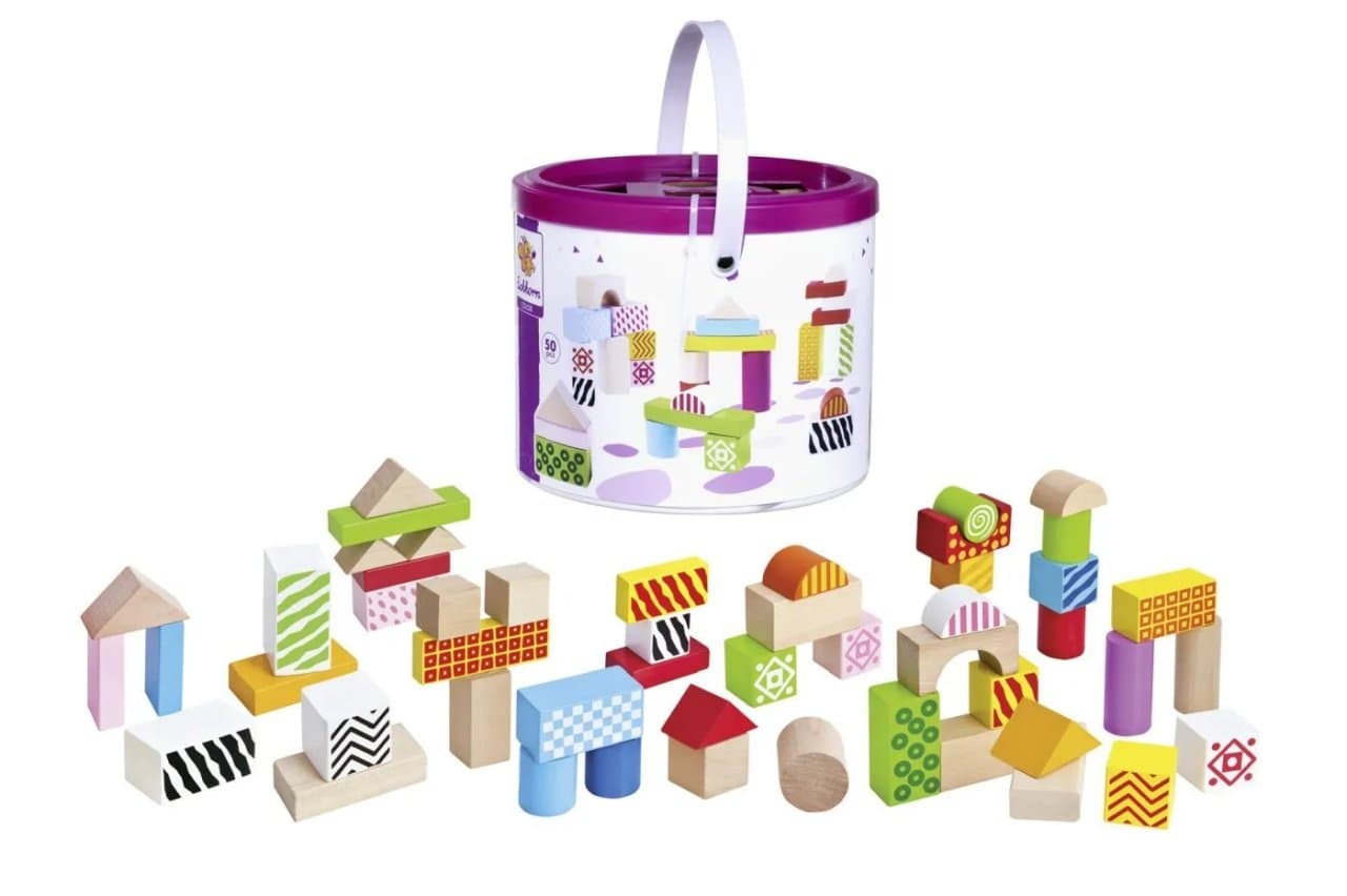 Set joaca din lemn - Blocuri de constructie | Eichhorn