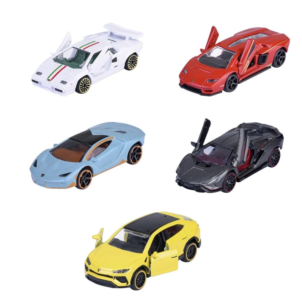 Set 5 masinute metalice - Lamborghini | Majorette