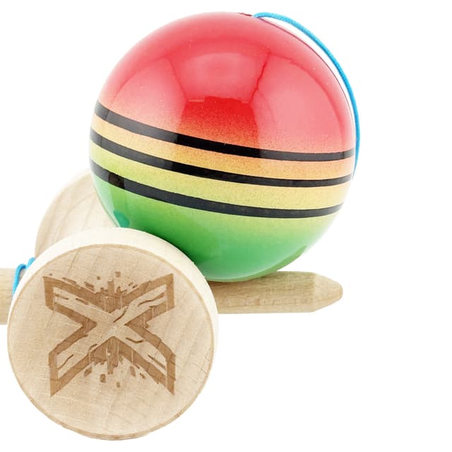 Jucarie de indemanare - Kendama X - Rosu/Galben/Verde | X