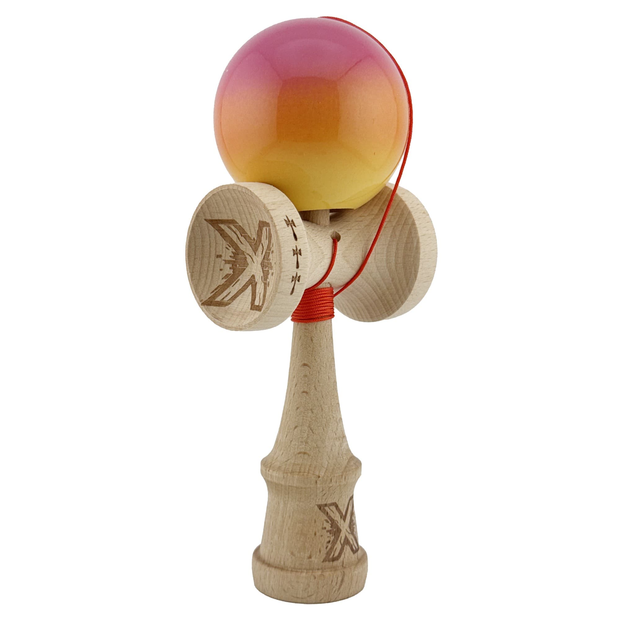 Jucarie de indemanare - Kendama X (Roz/Portocaliu/Galben) | X