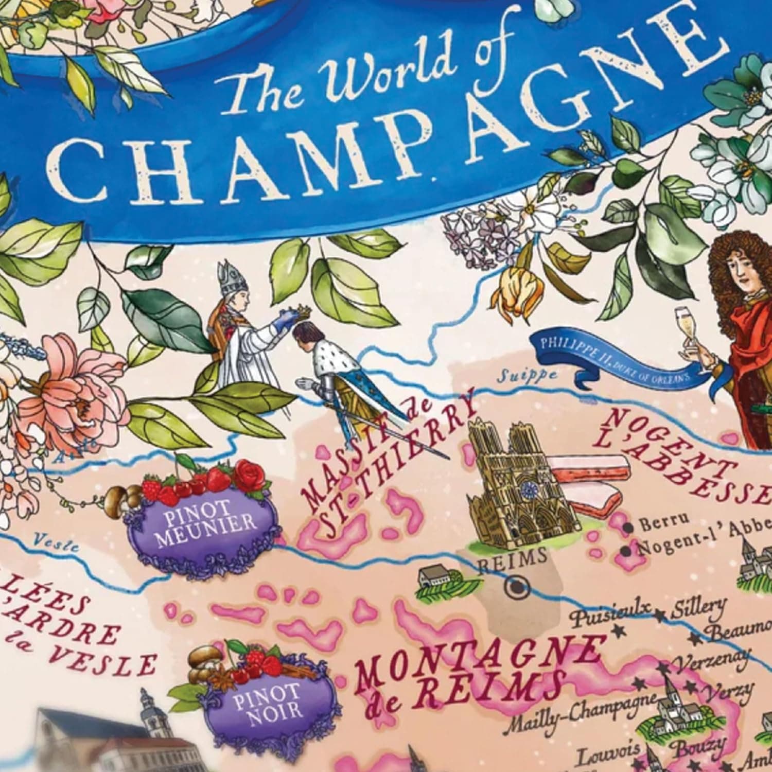 Puzzle clasic 1000 piese - Champagne | Water & Wines