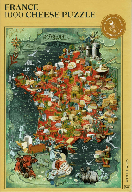 Puzzle clasic 1000 piese - Franta | Water & Wines