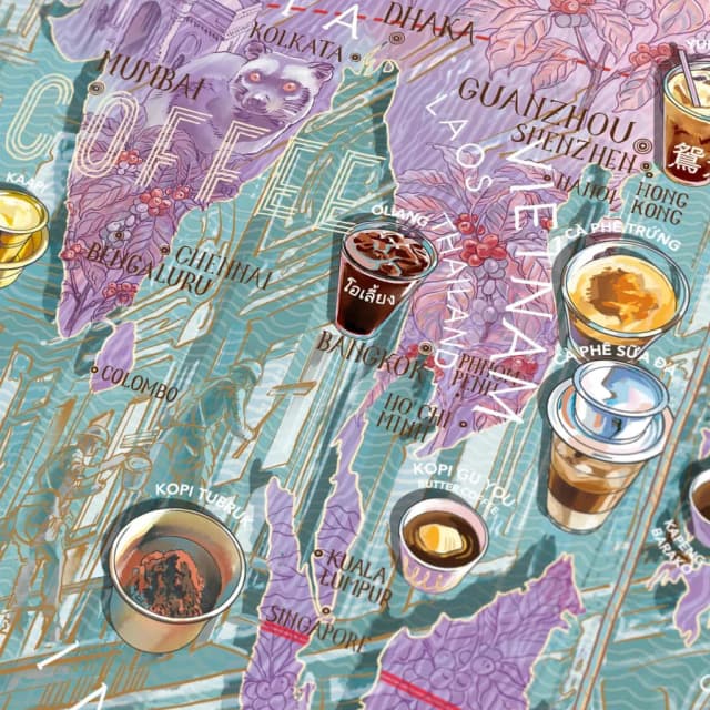 Puzzle clasic 1000 piese - Coffee Wonderlands | Water & Wines