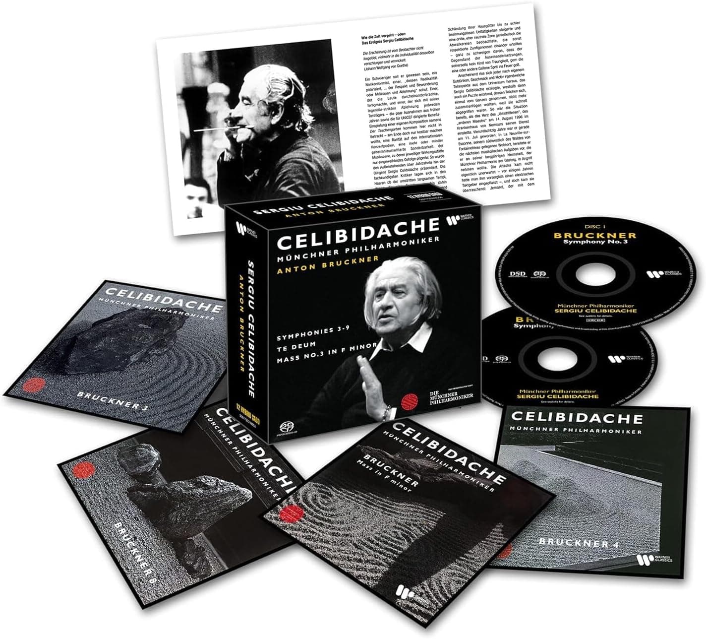 Bruckner: Symphonies 3 - 9 / Te Deum / Mass No. 3 In F Minor (12xSACD Box Set) | Sergiu Celibidache, Munchner Philharmoniker