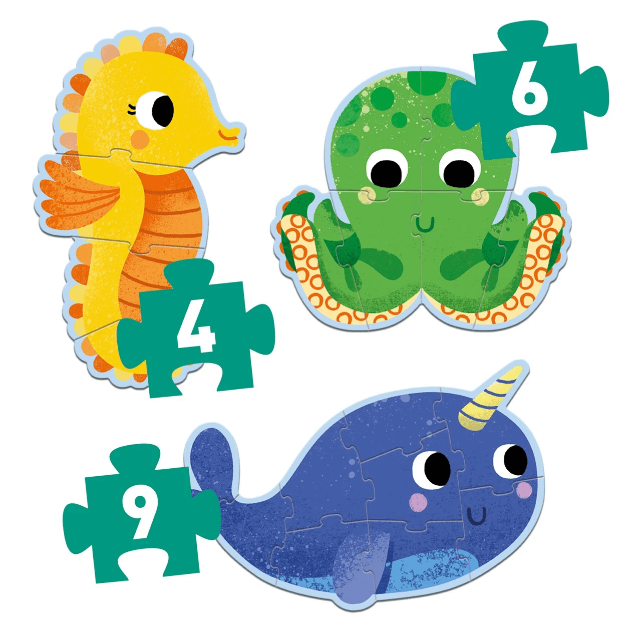 Set puzzle-uri evolutive - Ocean | Djeco