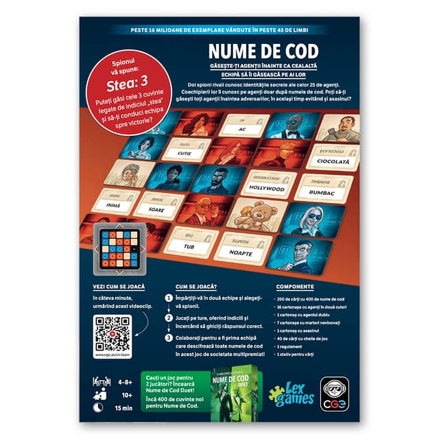 Joc de societate - Nume de Cod | Lex Games