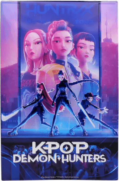 Placa decorativa - Demon Hunters - Key Art | Cinereplicas