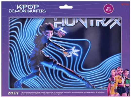Placa decorativa - Demon Hunters - Zoey | Cinereplicas