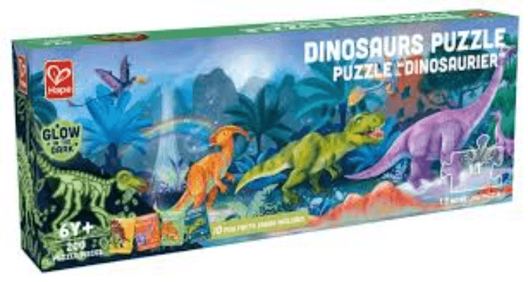 Puzzle pentru copii 200 piese - Dinozauri | Hape