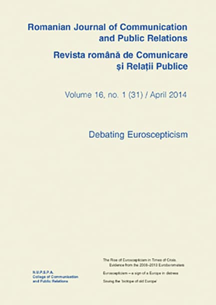 Romanian Journal of Communication and Public Relations / Revista romana de comunicare si relatii publice - nr. 31 / 2014 |