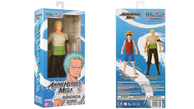 Figurina - One Piece Anime Heroes Mega - Roronoa Zoro, 30 cm | Bandai