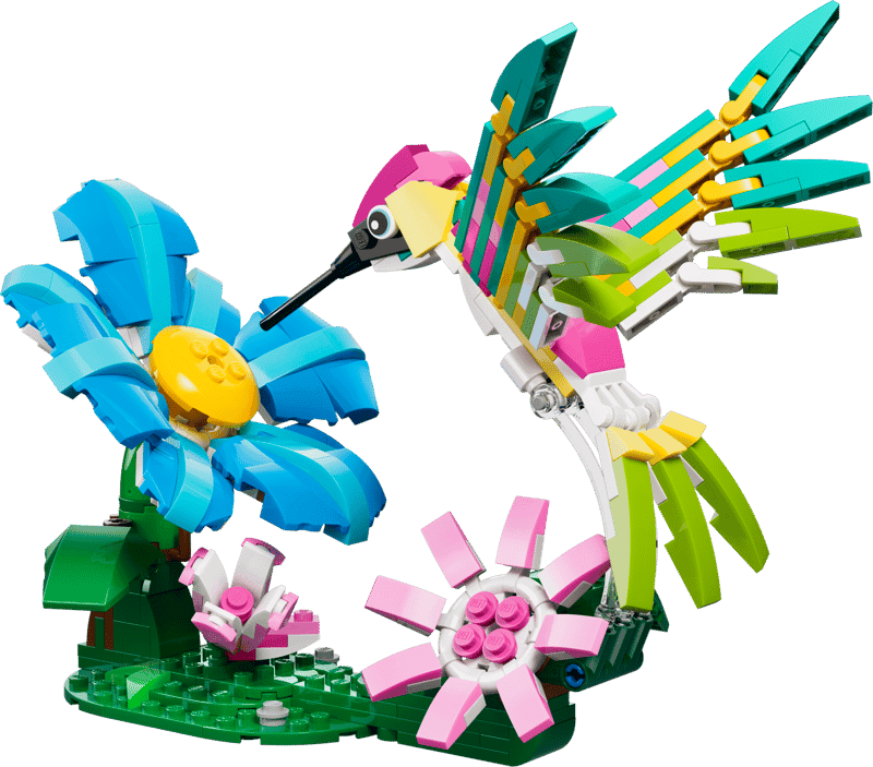 Lego Creator 3 in 1 - Animale salbatice: Colibri colorat (31384) | LEGO