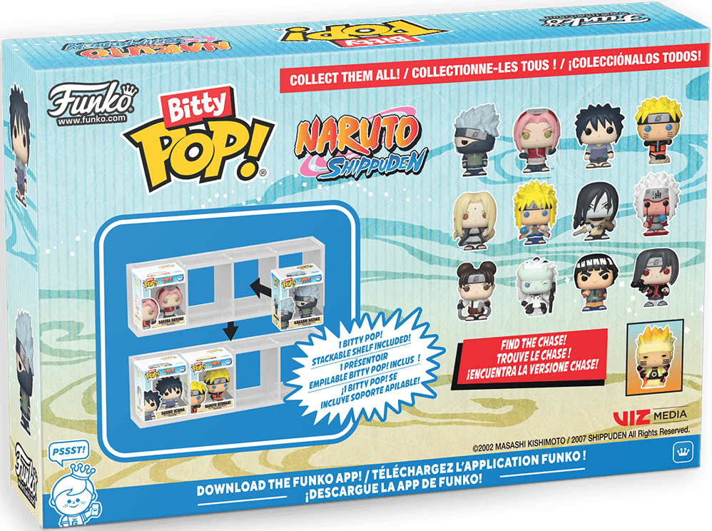 Set 4 figurine - Funko Bitty Pop! Naruto Shippuden - Series 3 | Funko