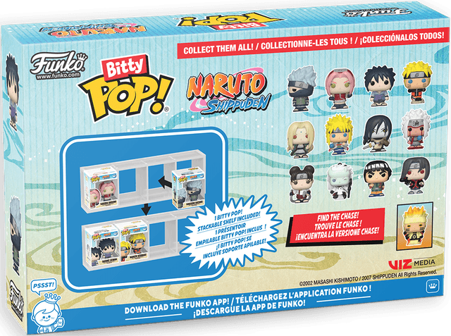 Set 4 figurine - Funko Bitty Pop! Naruto Shippuden - Series 3 | Funko