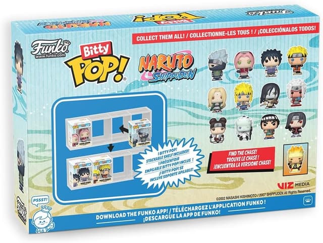 Set 4 figurine - Funko Bitty POP! - Naruto Shippuden - Team 2 - Minato Namikaze, Jiraiya, Tsunade, Orochimaru | Funko