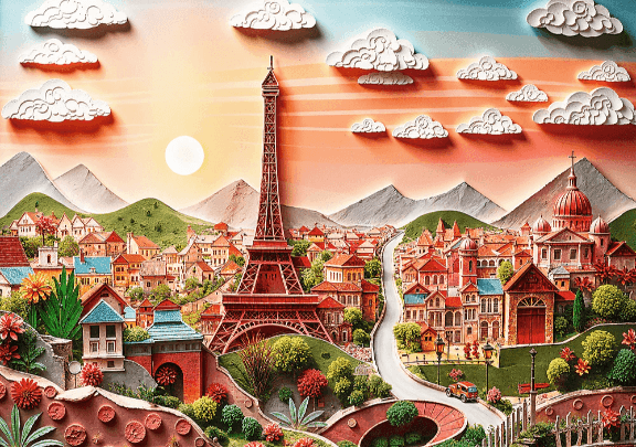 Puzzle 3D 1000 piese - Editia aniversara - Paris | Trefl