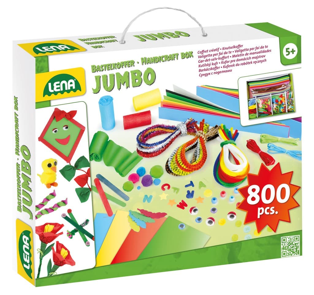 Set creativ - Handicraft box - Jumbo, 800 piese | Lena